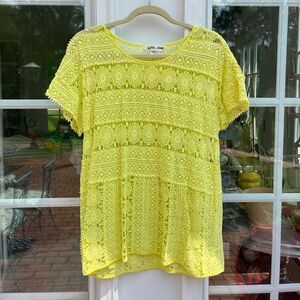 Anthropologie Lili’s Closet Crochet Lace Top